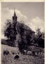 Kriegergedchtniskapelle auf dem Michelsberg, im Vordergrund ein "Katzenkopf", ein "Mrser" mit dem Bllerschsse abgefeuert wurden.